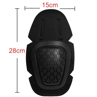 G3 Tactical Knee Pads Black | 1 Pair Protective Knee Pads Inserts for Tactical Airsoft Paintball Hunting Combat Military Pants - color: Black