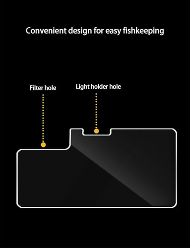 Fish Tank Cover, Transparent Aquarium Top Cover, Not Easily Damaged, Fish Tank lid, for Commercial and Home(8.3x9 Inches)