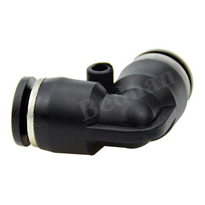 Beduan Push to Connect Fitting Elbow, 1/4" Tube OD x 1/4“ Tube OD Pneumatic 90 Degree Elbow Adapter Push Lock Fitting (Pack of 10 ） - size: 1/4 "