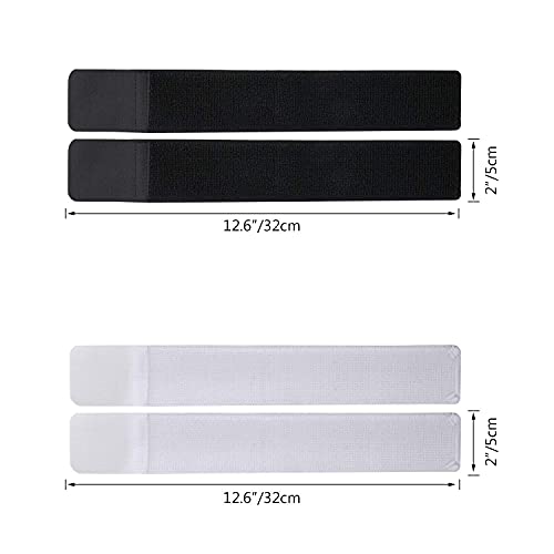 4PCS Soccer Shin Guard Strap, Anti Slip Sports Football Shin Straps | Fixed Legging Bands for Shin Guards, Ankle Guards Support Straps for Soccer, Kicking Ball, Running & Cycling