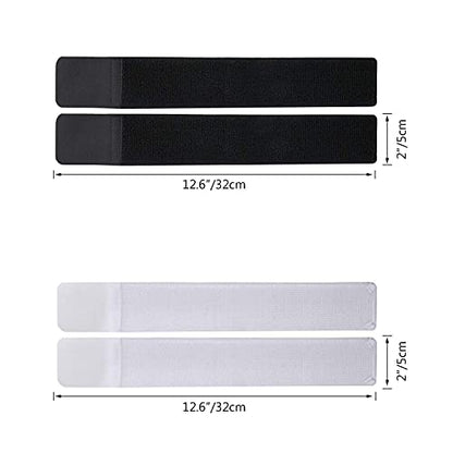 4PCS Soccer Shin Guard Strap, Anti Slip Sports Football Shin Straps | Fixed Legging Bands for Shin Guards, Ankle Guards Support Straps for Soccer, Kicking Ball, Running & Cycling