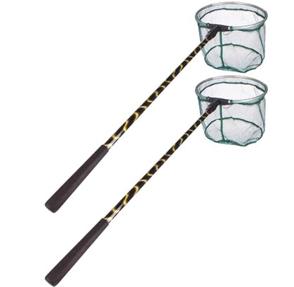 Fishing Landing Net with Aluminum Telescoping Pole Handle Extend to 37-61 Inches Freshwater for Kids Men Women