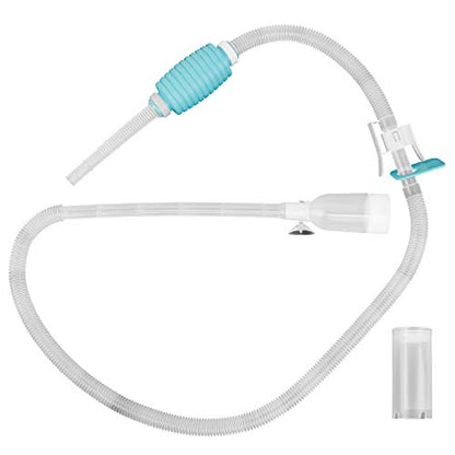 TERA PUMP 2 Pack Fish Tank Gravel Cleaner Siphon - Manual Water Pump for 10-20 Gallon Aquariums - BPA-Free Water Change Siphon Hose - size: Medium