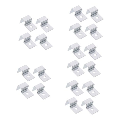 SaditY 20 Pcs Support Frame Rimless Tank Cover Clips Fish Tank Glass Cover Clip Fish Tank lid Holder Glass Holder Sturdy Aquarium Cover Rack Acrylic Support Bracket Stainless Steel
