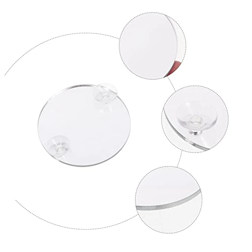 Garneck 10Pcs Betta Mirror with Suction Cups for Training and Play Tank Decor for Betta Fish Non Fading Design for Enhanced Aquatic Environment