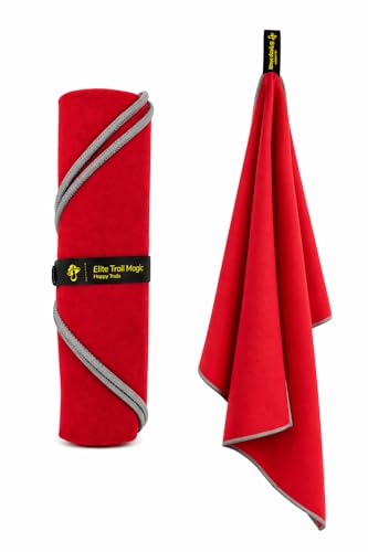 Backpacking Ultralight Quick Dry Microfiber Soft Fast Drying Hand and Face Towel Wash Cloth Camping Yoga Hiking Active Lifestyle (Red, Medium16x28) - color: Red, size: Medium