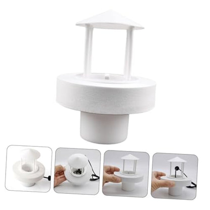 Kisangel Portable Humidifier Splash Guard for Rockery Fish Tank Water Anti-Splashing Plastic Cover Easy Installation Reusable Humidifier Cover for Mist Maker Use