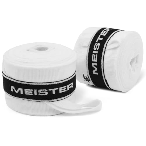 Meister WrapKeepers for Storing Hand Wraps Thumb Loop Out - Black - 8 Pack