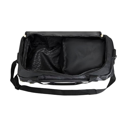 PUMA Accelerator Duffel Bag with Removable Strap & Shoe Pocket - color: New Gold/Black