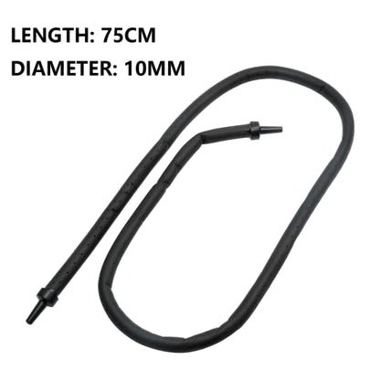 Aquarium Flexible Rubber Wall Air Curtain Bubble Tube for Fish Tank Soft Rubber Tube Hose Oxygen Diffuser Tube 75cm/29.5“ Length - size: 75cm, 1pc