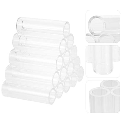 Ipetboom Shrimp Shelter Transparent Fish Breeding Tube for Aquarium Decoration Fish Hiding Shelter Lightweight Safe for Aquarium Landscape