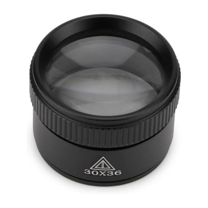 30X Portable Handheld Magnifier Optics Lens Loupes Magnifiers Dome Magnifying Glass for Jewelry Scope Stamps Seniors Reading Newspapers Crafts Watch Repair (30X 36MM) - size: 30X36MM