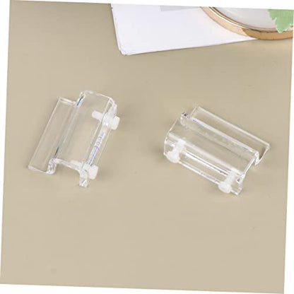 4pcs Acrylic Fish Tank Cover Holder Bracket Support for Open Aquariums Compatible Practical Rack for Turtle Tanks and Pet Boxes