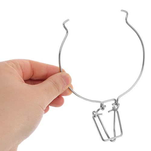 Zerodeko 5pcs Large Glass Canning Jar Lid Latch Clips with Metal Spring Buckle Airtight Seal Food Storage Wire Clamps for Kitchen Pantry