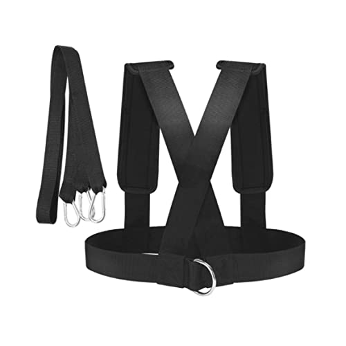 Sled Harness Tire Pulling Speed Resistance Power Belt Adjustable Weight Trainer with Pull Strap Sports Pull Rope, ordinary