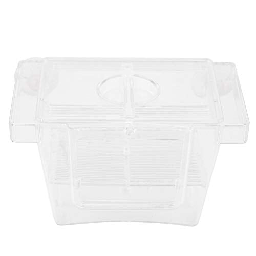 Acrylic Fish Breeder Box for Aquarium Small Isolation Box for Hatching and Rearing Fish with Transparent Design Multi Room Divider to Improve Survival Rate Self Floating