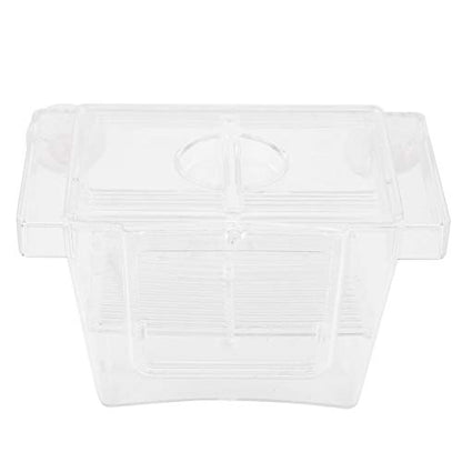 Acrylic Fish Breeder Box for Aquarium Small Isolation Box for Hatching and Rearing Fish with Transparent Design Multi Room Divider to Improve Survival Rate Self Floating