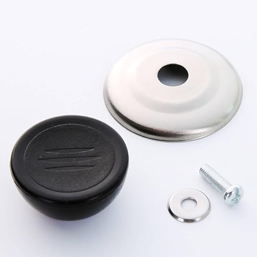 2 Pcs Universal Replaceable Pot Lid Handle Anti-Scald Pot Lid Handle For Wok Steamer, Glass Pot Cover, Pot Cover Top Accessory (Black)