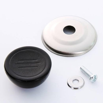 2 Pcs Universal Replaceable Pot Lid Handle Anti-Scald Pot Lid Handle For Wok Steamer, Glass Pot Cover, Pot Cover Top Accessory (Black)