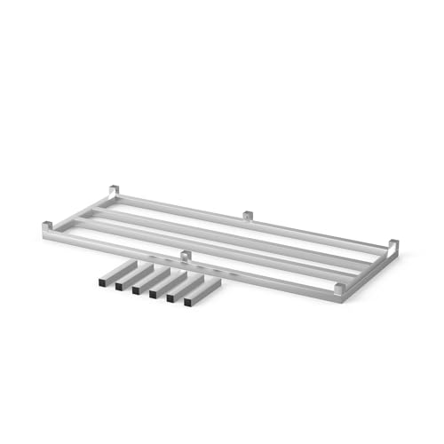 60" Long x 24" Wide | Height: 12" Off The Floor Aluminum Dunnage Rack | Storage in Restaurant, Kitchens and Garages and More! - size: 60" Long x 24" Wide | Height: 12" Off The Floor