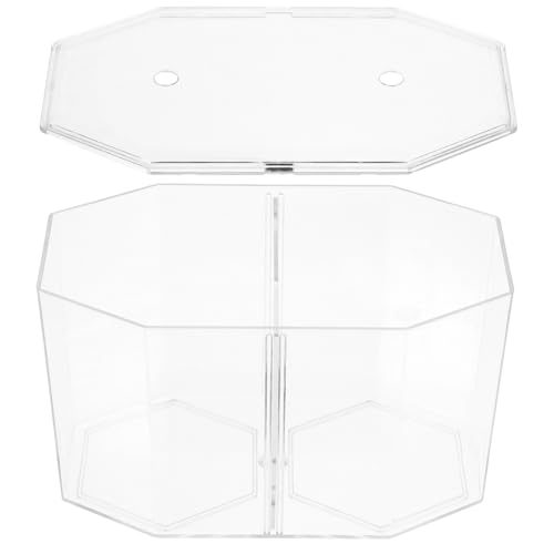 POPETPOP Mini Acrylic Fish Breeding Tank: Transparent Fish Breeding Box with Divider - Small Aquarium for Shrimp