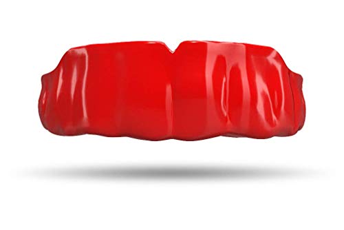 Impact All Sports Mouthguard Lacrosse, Football, Hockey, Basketball, Jiu-Jitsu, and More, Breathable Mouthguard for Youth Adults, Professional Custom-Fit, Red - color: Red