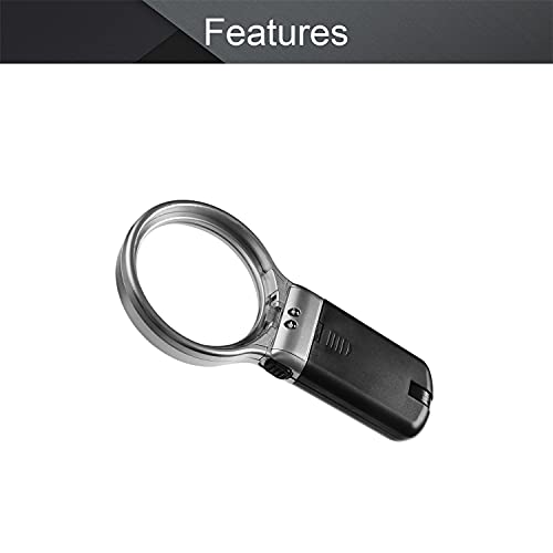 Othmro 1Pcs Magnifying Glass, 65mm 3X Handheld Magnifier - Large Magnifying Lens with Non-Slip Plastic Handle for Book Newspaper Reading, Insect and Hobby Observation, Classroom Science,Antiques - color: 3 X 65mm