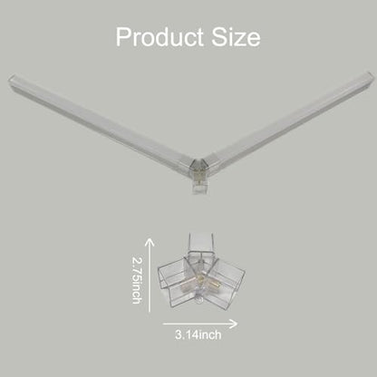 2 Pack Hexagon LED Garage Light Connectors, Y Honeycomb Light Tube Accessories, DIY Replacement Parts for Hexagon Garage Lighting System