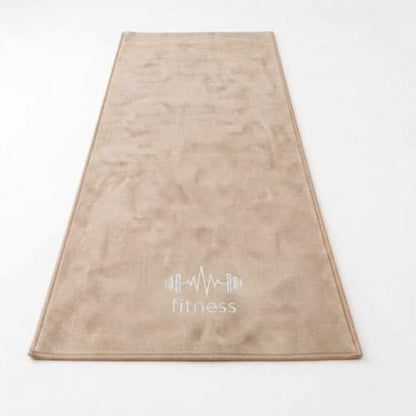 Microfiber Gym Bench Towel with Fitted Corner Hood, Camel - color: Camel