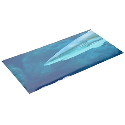 Aquarium Background Paper PVC Self Adhesive 3D Fish Tank Wallpaper Sticker, Clear Underwater Scene Decoration with Realistic Sea Animal Pattern for Glass Aquariums (61 * 41CM)
