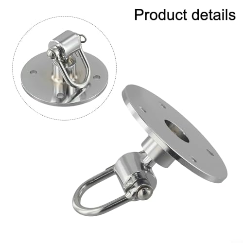 Stainless Steel 360 Degree Swivel Hook for MMA Pear Shaped Punching Bag, Speed Ball Base with High Load Bearing for Boxing Training Equipment