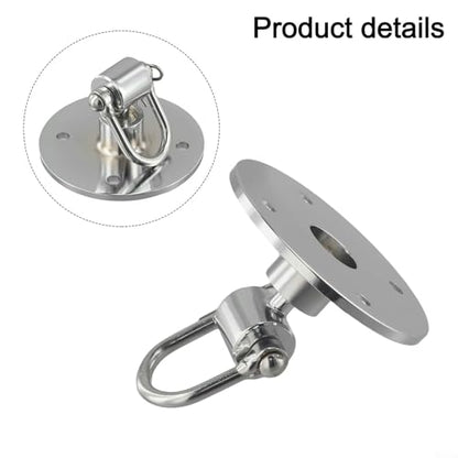 Stainless Steel 360 Degree Swivel Hook for MMA Pear Shaped Punching Bag, Speed Ball Base with High Load Bearing for Boxing Training Equipment
