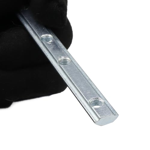 1010 1" x 1" Series Aluminum Profile Straight Line Connector, Extended Length Bracket Fastener with M5 Screw for Slot 6mm Aluminum Extrusion Profile Connect Parts - style: 10 sets straight bracket with m5