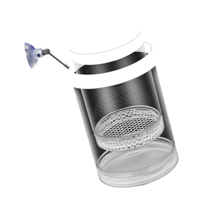 Floating Fish Breeding Box Net Design Safe Fish Habitat Isolation Tanks for Fry Shrimp Easy Setups Compacts - color: White, size: L