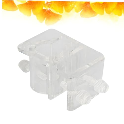 BESPORTBLE 2pcs Acrylic Aquarium Pipe Holder Water Clip for Fish Tank Easy to Install Fixed Clamp Space-Saving Design Prevents Slipping and Falling