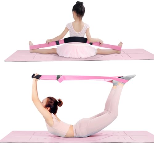 Modular 3-in-1 Yoga Straps System: Detachable Ends with Quick-Lock Buckles & Lumbar Pad - 150cm Adjustable Stretching Band for Splits, Pilates, Gym, Dance, Physical Therapy & Flexibility Training