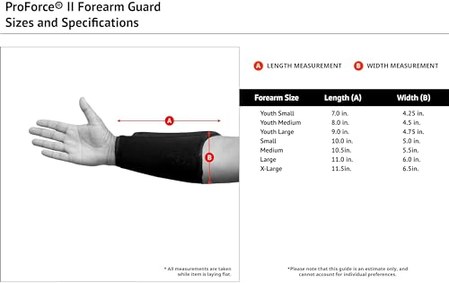 ProForce II Martial Arts Forearm Guard (White) - size: Youth Medium