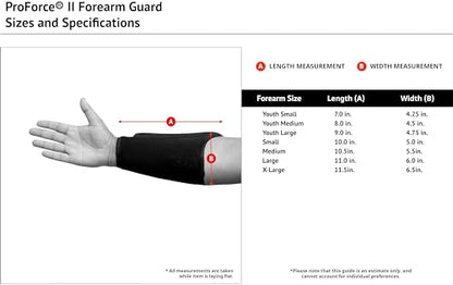 ProForce II Martial Arts Forearm Guard (White) - size: Small
