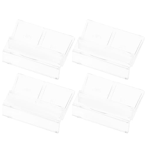 balacoo 16pcs Acrylic Aquarium Cover Holder Brackets for Fish Tank Sturdy Support for Open Aquariums Turtle Tanks and Pet Elegant Transparent Design