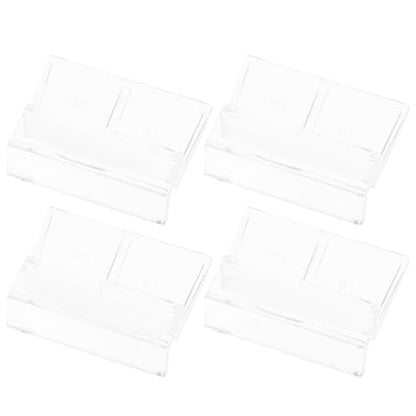 balacoo 16pcs Acrylic Aquarium Cover Holder Brackets for Fish Tank Sturdy Support for Open Aquariums Turtle Tanks and Pet Elegant Transparent Design