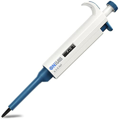 ONiLAB Single Channel Pipettors Adjustable Volume Micro Pipettes, 0.1-2.5μl (7010101001) - size: 0.1-2.5μl