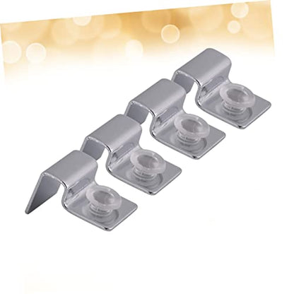 YARNOW 8mm Aquarium Clips Stainless Steel Support Brackets for Glass Cover Betta Tank Accessories - size: Size 2