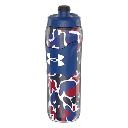 Under Armour 28oz Playmaker Squeeze Insulated 2 - Sports Water Jug, Leak Resistant for Baseball, Football & More, Royal Hypercamo - color: Royal Hypercamo