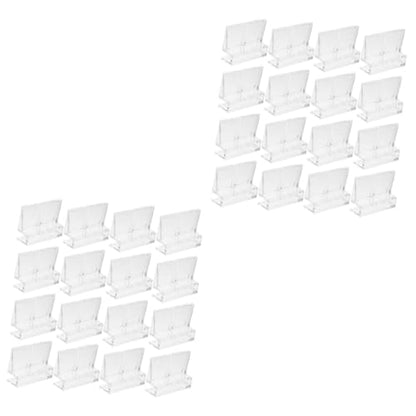 BESPORTBLE 32pcs Acrylic Aquarium Lid Clips Fish Tank Cover Bracket Easy Install Rimless Tank Support High Strength Clips for Fish Aesthetic