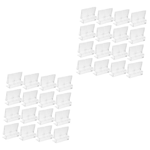 BESPORTBLE 32pcs Acrylic Aquarium Lid Clips Fish Tank Cover Bracket Easy Install Rimless Tank Support High Strength Clips for Fish Aesthetic