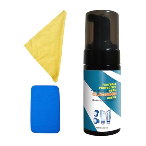 Gym Equipment Cleaner,100ml Fitness Care Odor Remover Foam - Goalkeeper Glove Spray | for Shoes Work Boots Clothing Helmet Pads Yoga Mats Hockey Baseball Football