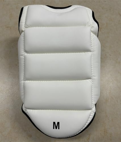 Reversible Karate Sparring Chest Guard, Taekwondo Boxing MMA Martial Arts Muay Thai Kickboxing Training Body Protector - color: Black/White, size: X-Small