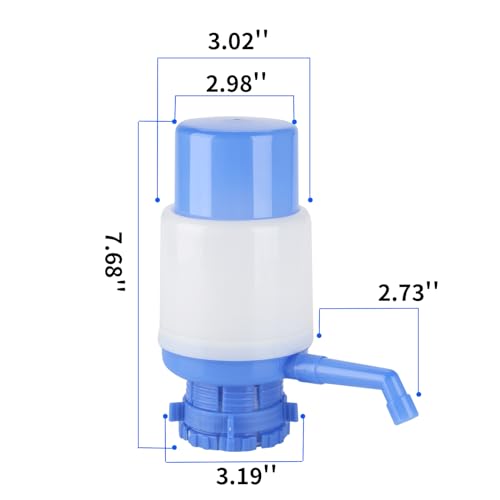 Drinking Water Hand Press Pump for Bottled Water Dispenser 5-6 Gal Home Office