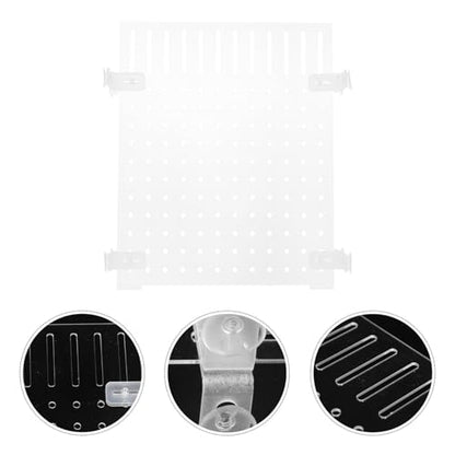 LALAFINA Acrylic Fish Tank Isolation Board with Suction Cups, Aquarium Divider Panel 25x30cm for Fish Breeding and Tank Separation