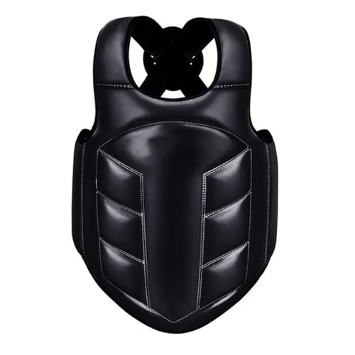 Boxing Body Protector for Sparring, Taekwondo MMA Martial Arts Muay Thai Kickboxing Karate Sparring Chest Guard Training - color: Black, size: Medium